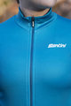 SANTINI Langarm Fahrradtrikot für den Winter - COLORE LADY WINTER - Blau