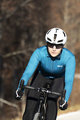 SANTINI Langarm Fahrradtrikot für den Winter - COLORE LADY WINTER - Blau