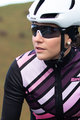 SANTINI Langarm Fahrradtrikot für den Winter - CORAL RAGGIO LADY - Rosa/Schwarz