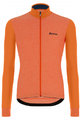 SANTINI Radtrikot und Hose für den Winter - COLORE PURO+OMNIA - Orange/Schwarz