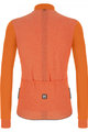 SANTINI Radtrikot und Hose für den Winter - COLORE PURO WINTER - Orange/Schwarz