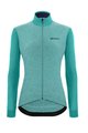 SANTINI Langarm Fahrradtrikot für den Winter - COLORE PURO LADY W - Blau