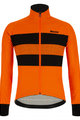 SANTINI Fahrradjacke und Hose für den Winter - COLORE BENGAL WINTER - Schwarz/Orange