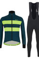 SANTINI Fahrradjacke und Hose für den Winter - COLORE BENGAL WINTER - Blau/Schwarz