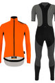 SANTINI Fahrradjacke und Hose für den Winter - VEGA XTREME WINTER - Schwarz/Orange/Grau