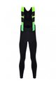 SANTINI Lange Fahrradhose mit Trägern - COMMAND WINTER - Grün/Schwarz