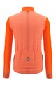 SANTINI Langarm Fahrradtrikot für den Winter - SANTINI COLORE PURO - Orange