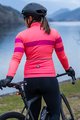 SANTINI Langarm Fahrradtrikot für den Winter - CORAL BENGAL LADY - Rosa