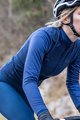 SANTINI Langarm Fahrradtrikot für den Winter - COLORE PURO LADY - Blau