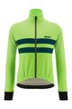 SANTINI Fahrradjacke und Hose für den Winter - COLORE HALO + LAVA - Grün/Schwarz