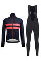 SANTINI Fahrradjacke und Hose für den Winter - COLORE HALO + LAVA - Blau/Schwarz