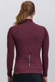 SANTINI Langarm Fahrradtrikot für den Winter - PURE LADY - bordeaux