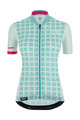 SANTINI Kurzarm Fahrradtrikot - SLEEK GRIDO - Rosa/Grün