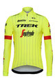 SANTINI Langarm Fahrradtrikot für den Winter - TREK SEGAFREDO 2018 - Gelb/Schwarz