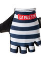 SANTINI Fingerlose Fahrradhandschuhe - LA VUELTA 2018 - Weiß/Blau/Schwarz