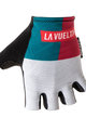 SANTINI Fingerlose Fahrradhandschuhe - LA VUELTA 2018 - Schwarz/Blau/Rot/Weiß