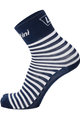 SANTINI Klassische Fahrradsocken - LA VUELTA 2018 - Blau/Weiß