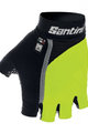SANTINI Fingerlose Fahrradhandschuhe - GEL MANIA - Gelb/Schwarz