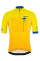 SANTINI Kurzarm Fahrradtrikot - LA VUELTA 2019 - Blau/Gelb