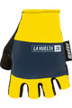 SANTINI Fingerlose Fahrradhandschuhe - LA VUELTA 2020 - Gelb/Schwarz