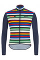 SANTINI Winddichte Fahrradjacke - LA VUELTA 2021 SINTX - Blau/mehrfarbig