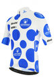 SANTINI Kurzarm Fahrradtrikot - LA VUELTA 2021 - Weiß/Blau