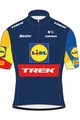 SANTINI Kurzarm Fahrradtrikot - LIDL TREK 2024 KIDS - Gelb/Rot/Blau