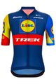 SANTINI Kurzarm Fahrradtrikot - LIDL TREK 2024 TEAM ORIGINAL - Rot/Gelb/Blau