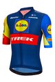 SANTINI Kurzarm Fahrradtrikot - LIDL TREK 2024 TEAM ORIGINAL - Rot/Gelb/Blau