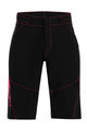 SANTINI Fahrradshorts ohne Träger - SELVA MTB LADY - Schwarz/Rosa