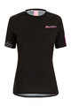 SANTINI Kurzarm Fahrradtrikot - SASSO MTB LADY - Schwarz/Rosa