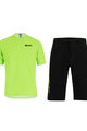 SANTINI MTB Radtrikot und Hose - SASSO MTB  - Grün/Schwarz