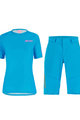 SANTINI MTB Radtrikot und Hose - SASSO MTB LADY - Türkis