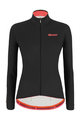 SANTINI Langarm Fahrradtrikot für den Winter - SANTINI COLORE LADY - Schwarz