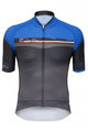 SANTINI Kurzarm Fahrradtrikot - SLEEK PLUS - Blau/Schwarz