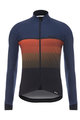 SANTINI Langarm Fahrradtrikot für den Winter - EPIC WINTER - Orange/Blau
