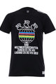 SANTINI Kurzarm Fahrrad-Shirt - UCI STORY - Regenbogen/Schwarz