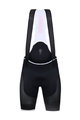 SANTINI Kurze Fahrradhose mit Trägern - TONO - Schwarz/Weiß