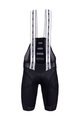 SANTINI Kurze Fahrradhose mit Trägern - B-COOL - Schwarz
