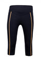 SANTINI 3/4 lange Fahrradhose ohne Träger - WORUN LADY - Orange/Schwarz