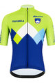 SANTINI Kurzarm Fahrradtrikot - TEAM SLOVENIA 2020 - Blau/Grün