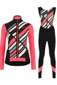 SANTINI Radtrikot und Hose für den Winter - CORAL R. LADY WINTER - Schwarz/Rosa