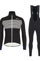 SANTINI Fahrradjacke und Hose für den Winter - COLORE WINTER III - Schwarz/Weiß