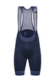 SANTINI Kurze Fahrradhose mit Trägern - SCATTO  - Blau