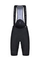 SANTINI Kurze Fahrradhose mit Trägern - REDUX  - Schwarz