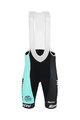 SANTINI Kurze Fahrradhose mit Trägern - TEAM BIANCHI 2019 - Schwarz/Türkis
