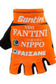 SANTINI Fingerlose Fahrradhandschuhe - NIPPO FANTINI 2019 - Orange/Blau/Weiß