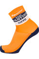 SANTINI Klassische Fahrradsocken - NIPPO FANTINI 2019 - Orange/Blau/Weiß