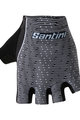 SANTINI Fingerlose Fahrradhandschuhe - SOFFIO - Weiß/Schwarz
