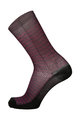 SANTINI Klassische Fahrradsocken - SOFFIO - Schwarz/bordeaux
